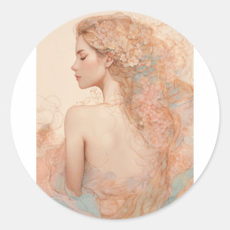 Adesivo Redondo StickerWhimsy in Bloom"