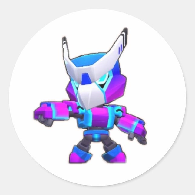 Adesivo Redondo Stickrs in Brawl Stars, um jogo dentro de um jogo (Frente)