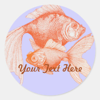 Adesivo Redondo Sticks Goldfish