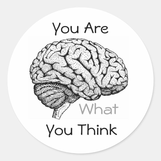 Adesivo Redondo Sticky Think (Frente)