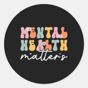 Adesivo Redondo Stigma Mental Health Problems Mental Health Aw