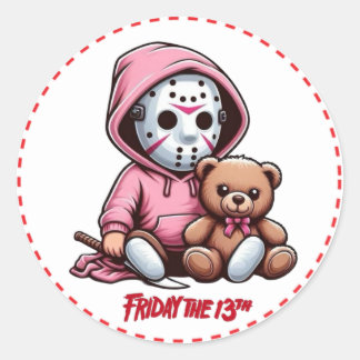 Adesivo Redondo Stikers Venerdì 13