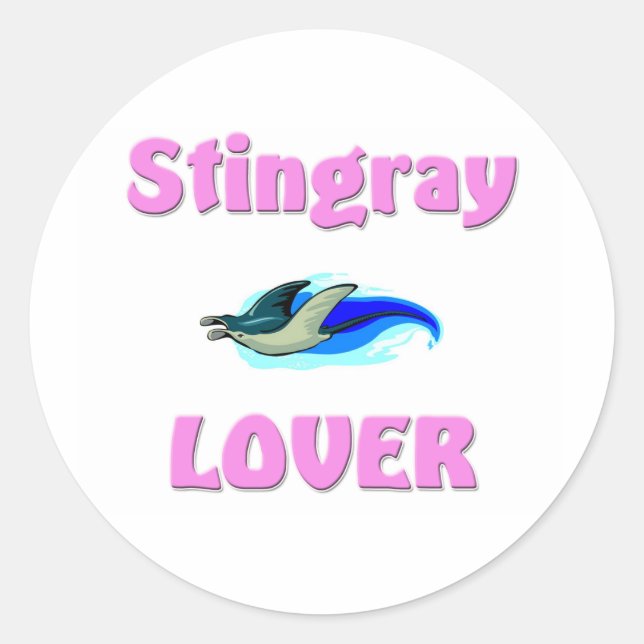 Adesivo Redondo Stingray Lover (Frente)
