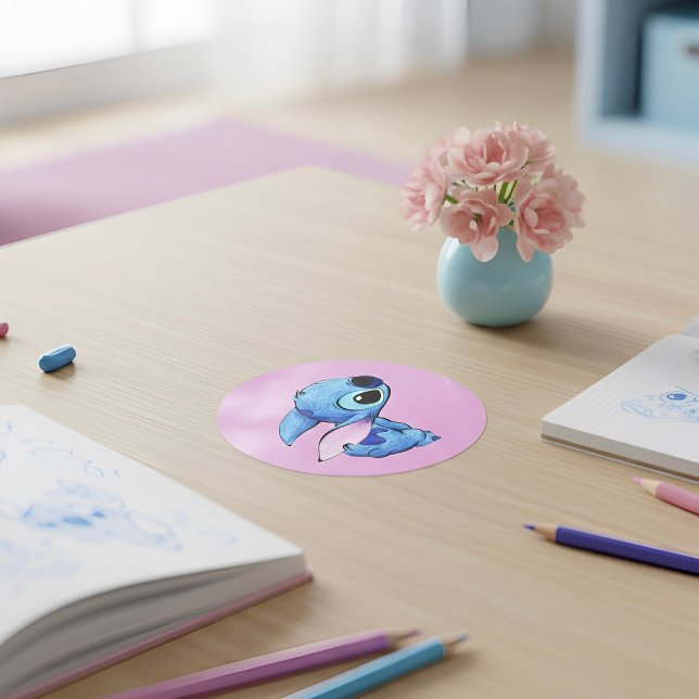 Adesivo Redondo Stitch Sticker (Criador carregado)