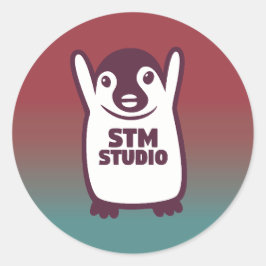 ADESIVO REDONDO STM'S STICKER - MODERNO