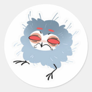 Adesivo Redondo Stolas Sticker