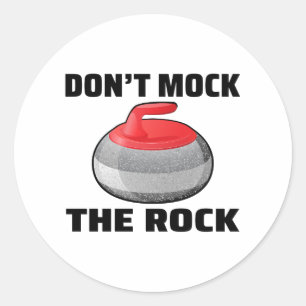 Adesivo Redondo Stone Curling Winter Ice Sport Curler