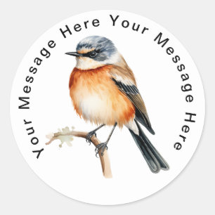 Adesivo Redondo Stonechat Africano