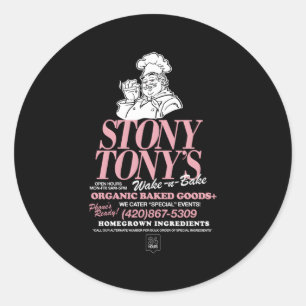Adesivo Redondo Stoney Tony