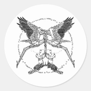 Adesivo Redondo Storages e Satyrs