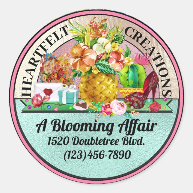 Adesivo Redondo Store / Designer Sticker (Frente)