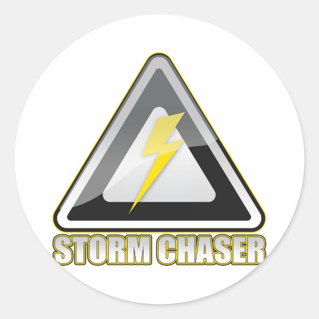 Adesivo Redondo Storm Chaser Lightning (Frente)