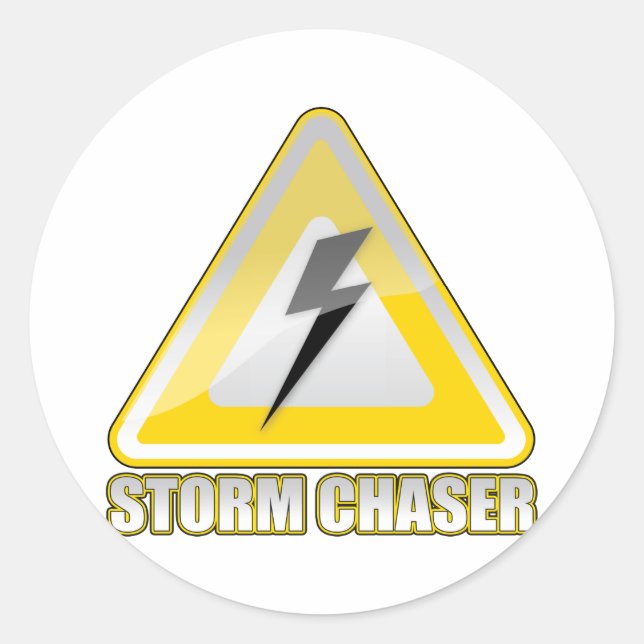 Adesivo Redondo Storm Chaser Lightning 2 (Frente)