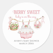 Strawberry Berry Sweet Modern Baby Girl Chá