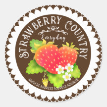 Strawberry Doily Brown