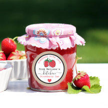 Strawberry Jam Rustic Kraft Da Cozinha De