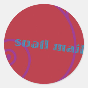 Adesivo Redondo Strawberry Snail Mail