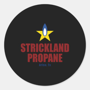 Adesivo Redondo Strickland Propane - Arlen Texas Yellow Star Churr