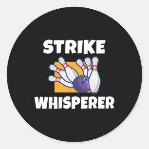 Adesivo Redondo Strike Whisperer Boliche Team Bowler