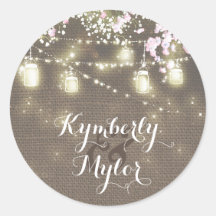 String Lights Mason Jars Rustic Baby's Breath