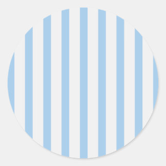 Adesivo Redondo Stripes Bebê Azul e Branco