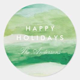 Adesivo Redondo Stripes de Aquarela