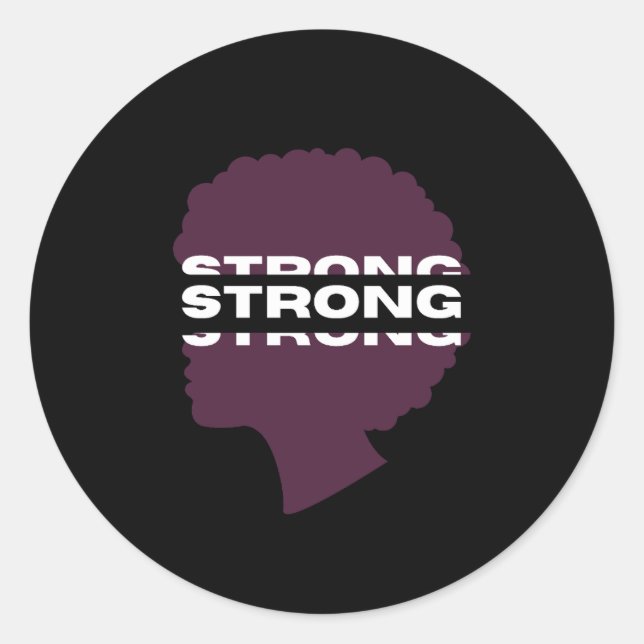 Adesivo Redondo Strong ⎢Personalized Sticker (Frente)