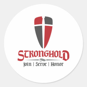 Adesivo Redondo Stronghold Sticker