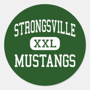 Adesivo Redondo Strongsville - mustang - alto - Strongsville Ohio