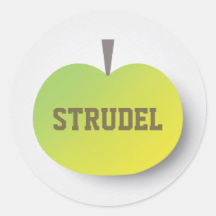 Adesivo Redondo Strudel de Apple