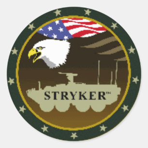 Adesivo Redondo stryker_logo