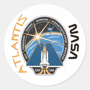 Adesivo Redondo STS 115 Atlantis