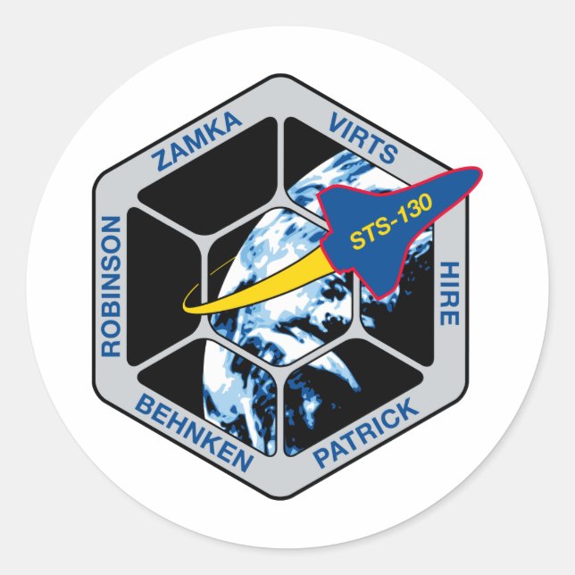 Adesivo Redondo STS 130 Endeavor (Frente)