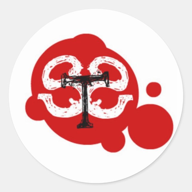 Adesivo Redondo STS SPatter Round Sticker (Frente)