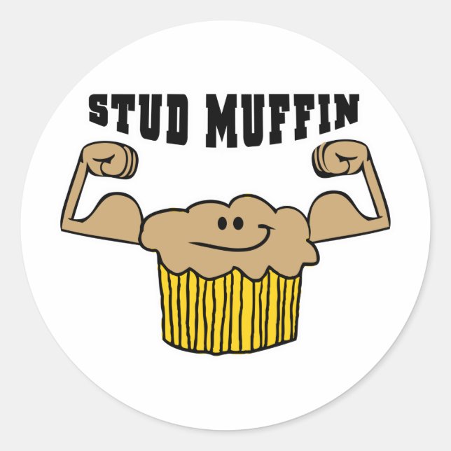 Adesivo Redondo Stud Muffin (Frente)