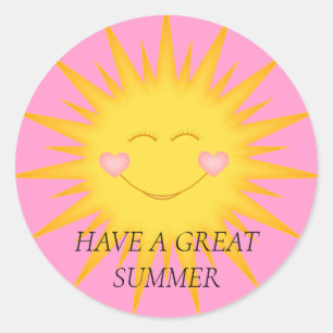 Adesivo Redondo Student Stickers Welcome Back Good Job Happy Sun