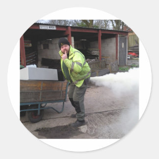 Adesivo Redondo Stu's erm FART lol