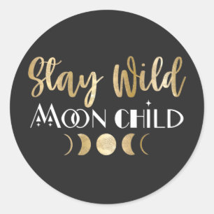 Adesivo Redondo Sty Wild Moon Child  