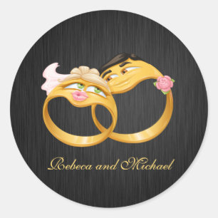 Adesivo Redondo Sua e suas gravações de casamentos