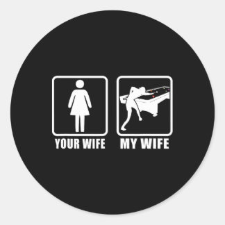 Adesivo Redondo Sua Esposa, Esposa, Esposa, Esposa, Esposa, Esposa