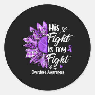 Adesivo Redondo Sua Luta É Minha Luta Contra A Sobredosagem De Gir