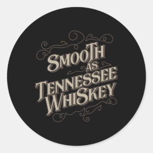 Adesivo Redondo Suave Como Tennessee Whiskey Country
