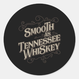 Adesivo Redondo Suave Como Tennessee Whiskey Country