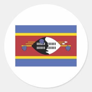 Adesivo Redondo Suazilândia