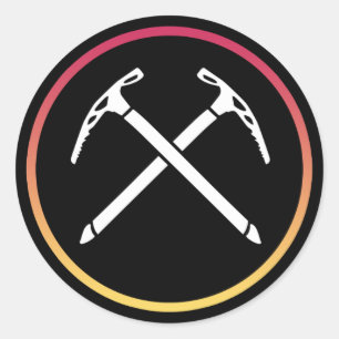 Adesivo Redondo Subida De Gelo - Eixos De Gelo Cruzados