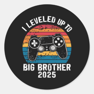 Adesivo Redondo Subiu Para Irmão Mais Velho 2025 Gamer Engraçado V