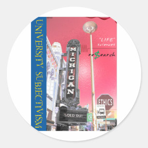 Adesivo Redondo Subjetivismo Universitário