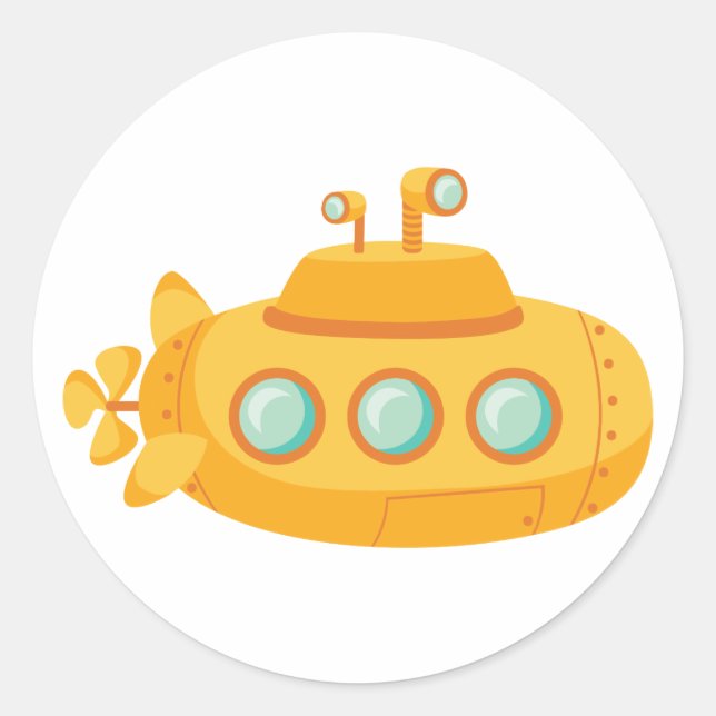 Adesivo Redondo Submarino (Frente)