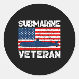 Adesivo Redondo Submarino Guerra Veterana Submarina Soldado Artesa