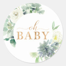 Suculente e Verde Oh Baby Sticker